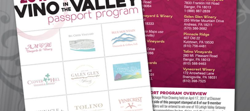 Lehigh Valley Wine Trail Vino in the Valley Passports