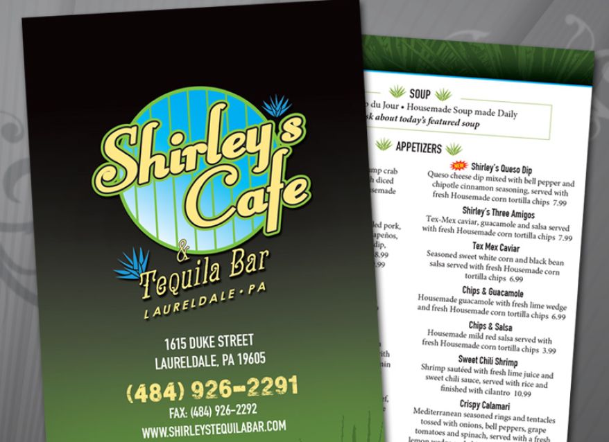 Shirley’s Tequila Bar Menus