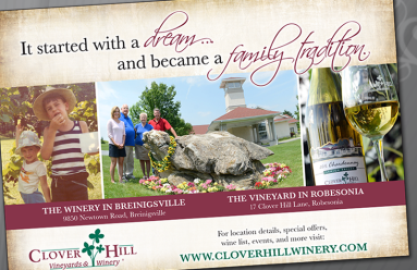 Clover Hill Winery Print Ads