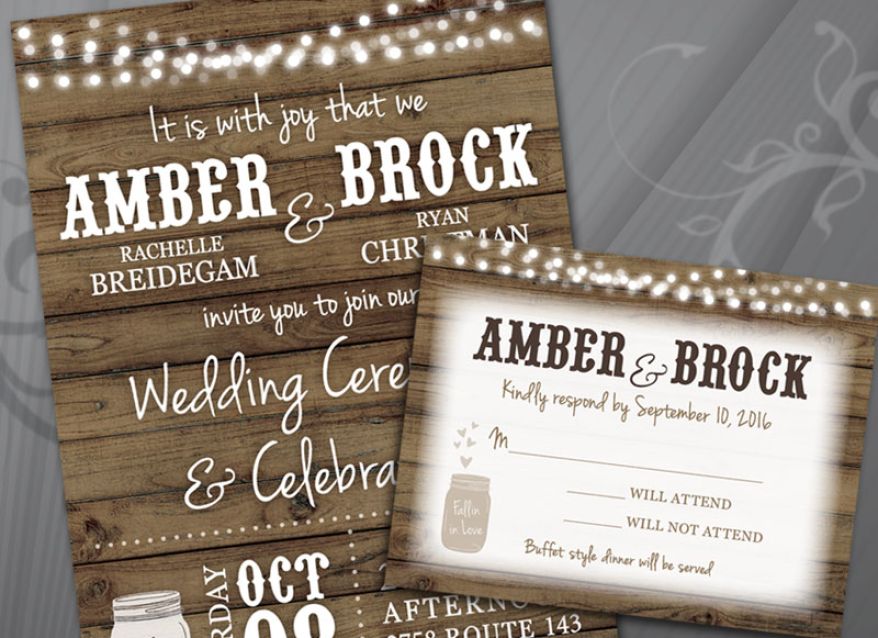 Christman Wedding Invitation