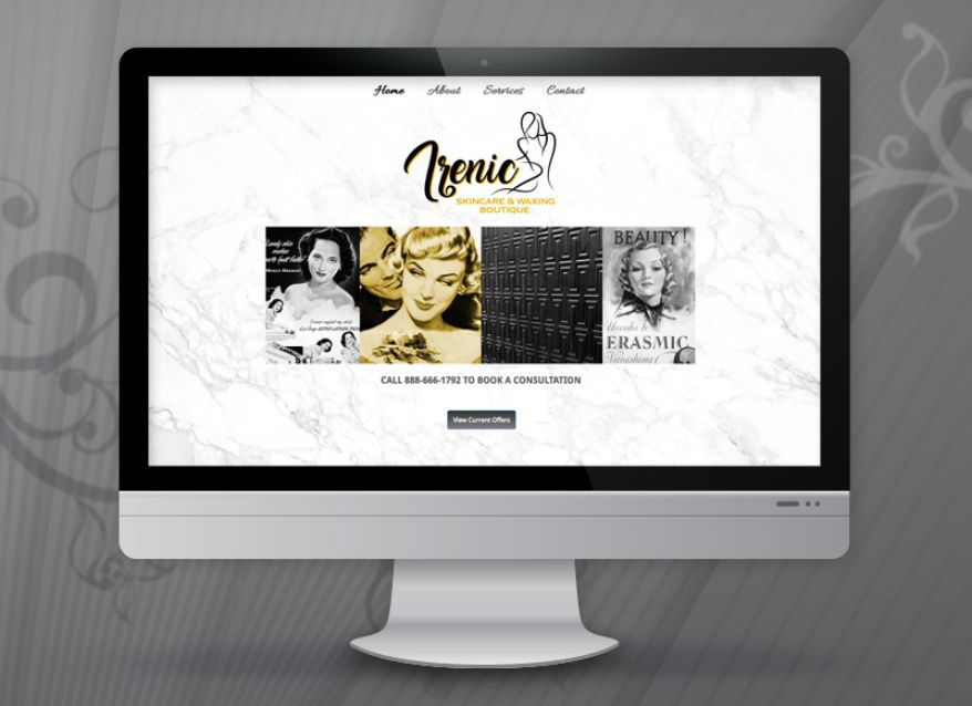 Irenic Skincare & Waxing Boutique Website