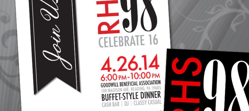 Reading High School “98” Reunion Invitation