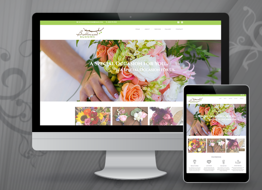 Buttonwood Blooms Events website