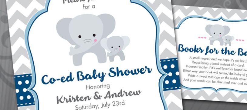 Co-ed Baby Shower Invitation