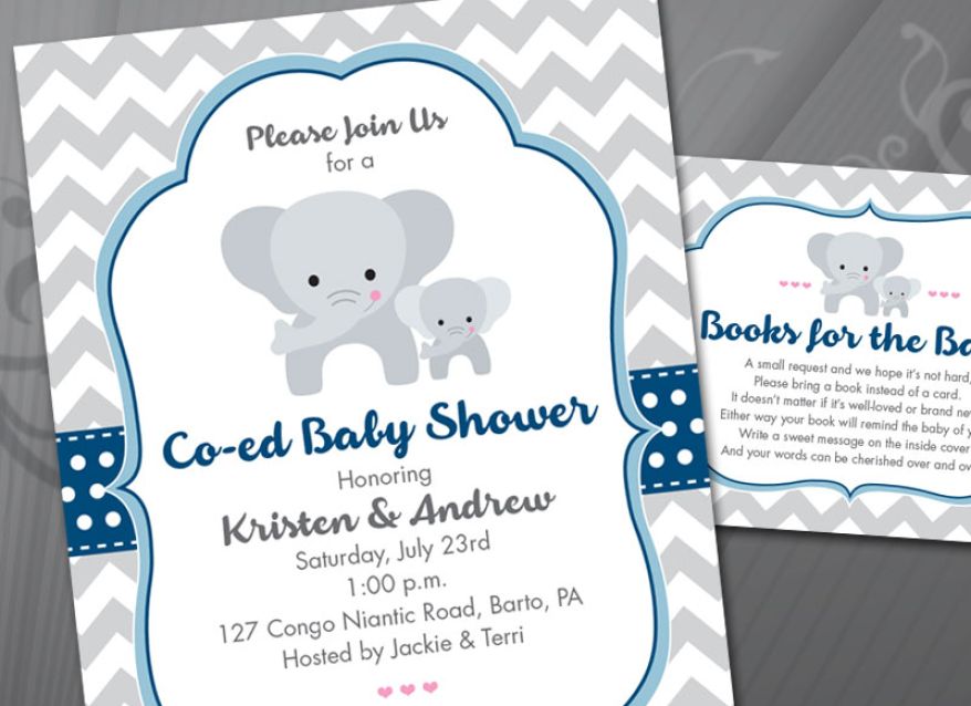 Co-ed Baby Shower Invitation