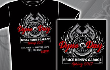Bruce Henn’s Garage Event Logo & T-Shirt