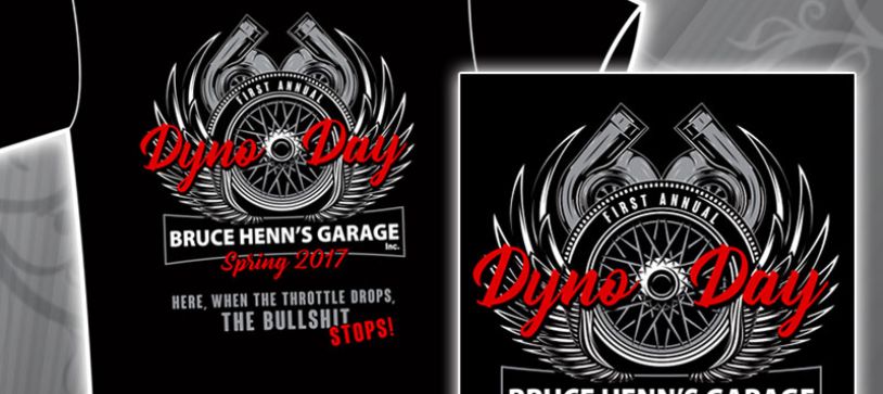 Bruce Henn’s Garage Event Logo & T-Shirt