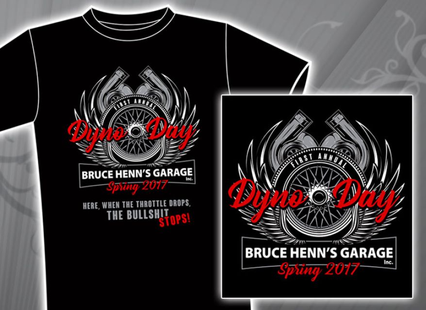 Bruce Henn’s Garage Event Logo & T-Shirt